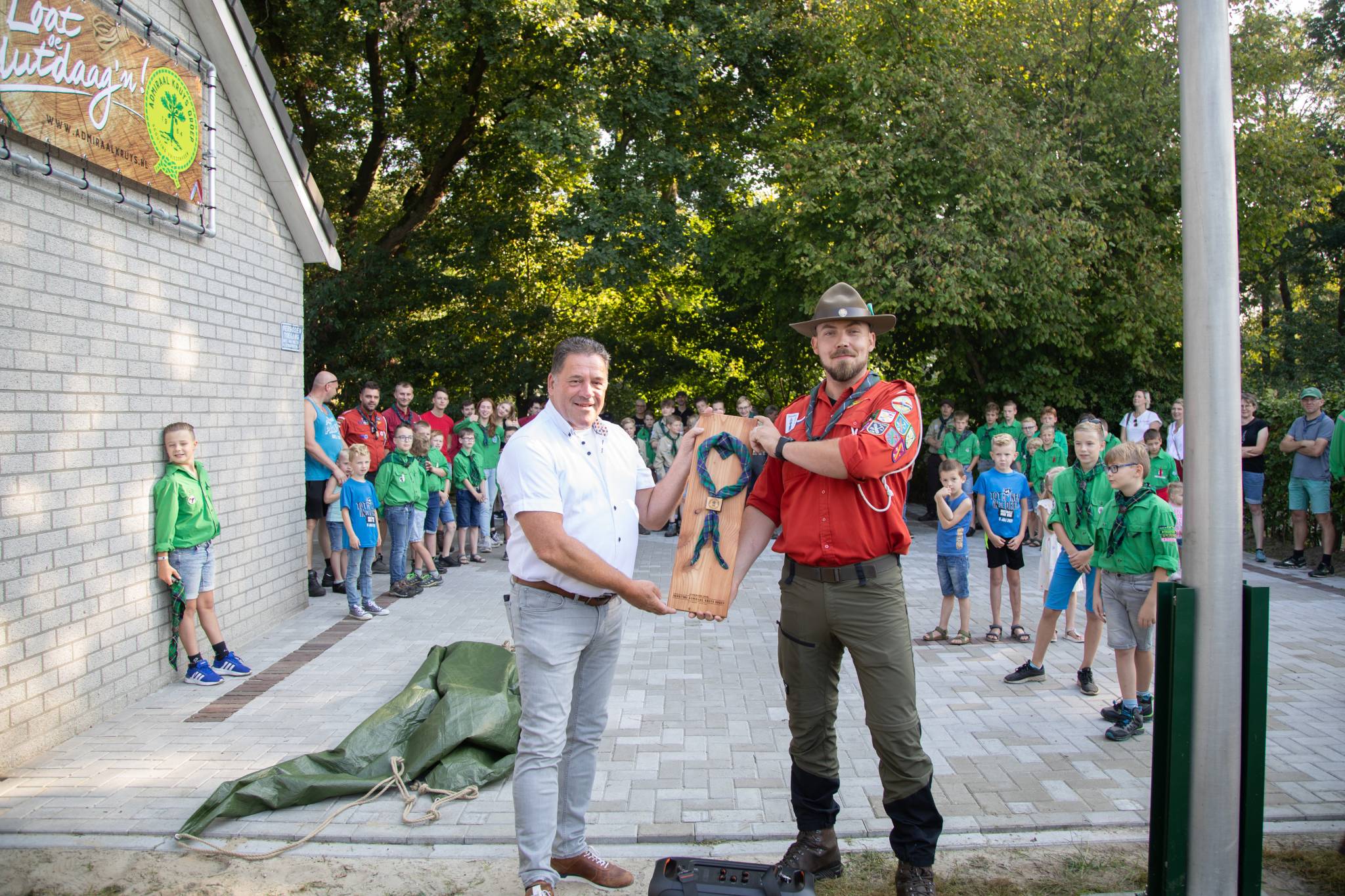 Opening seizoen en onthulling nieuw logo Scouting Admiraal Kruys